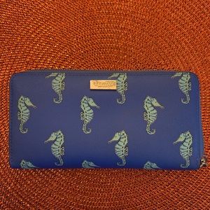 Kate Spade seahorse zip wallet